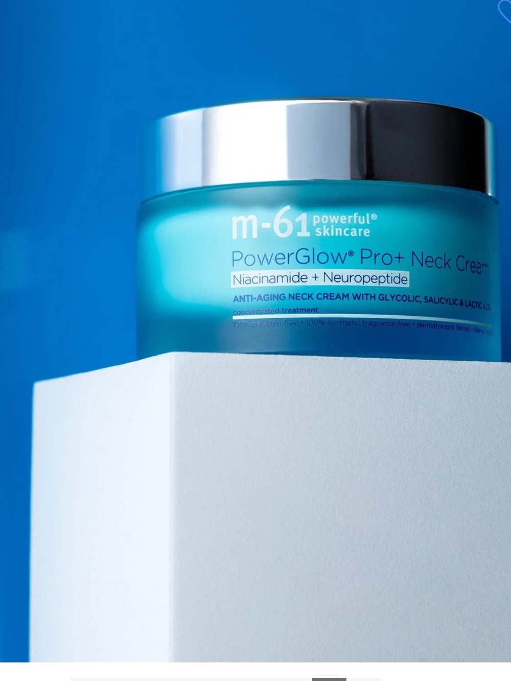 M-61 PowerGlow Pro+Niacinamide+Neuropeptide Neck Cream